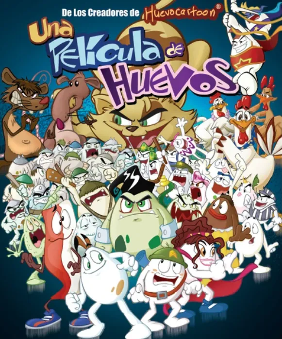 Esta era uno de los posters con los que se promocionaba la película. Imagen: Huevocartoon.fandom.