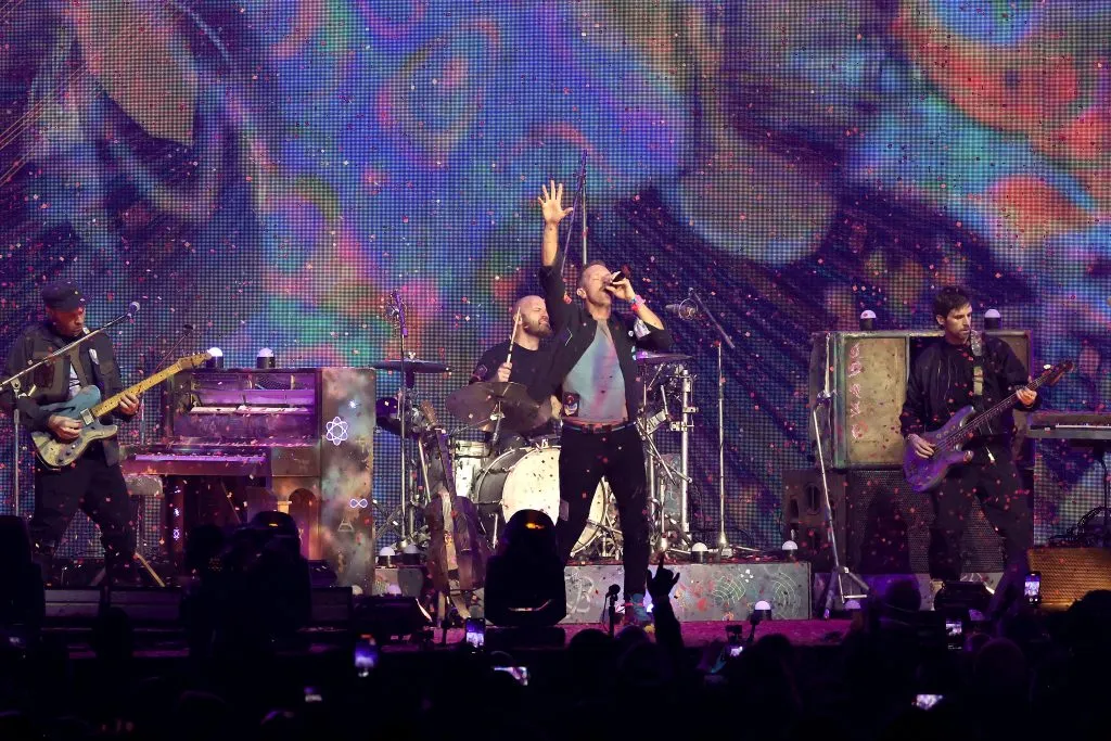 La participación de Coldplay en Una película de huevos ha quedado para la posteridad. Imagen : Getty Images.