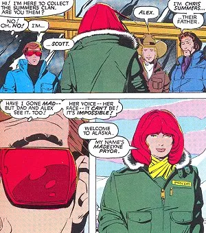 Así es como lucía Madelyne en su primera aparición en el comic. Imagen: Comicvine.gamespot.