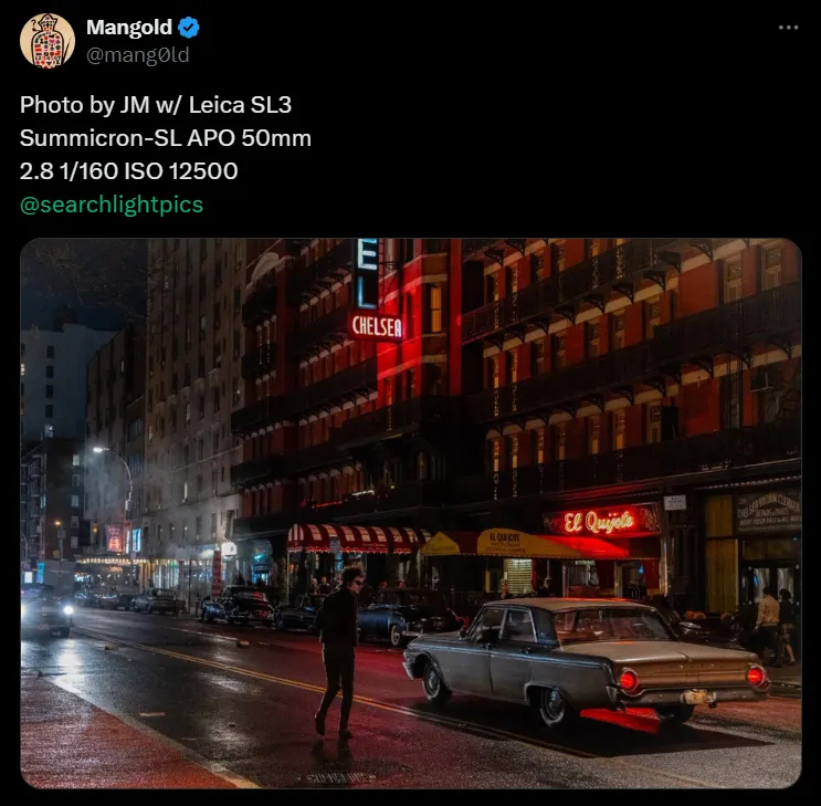 James Mangold compartió la primera foto de Timothée Chalamet en A Complete Unknown. (Twitter @mang0ld)