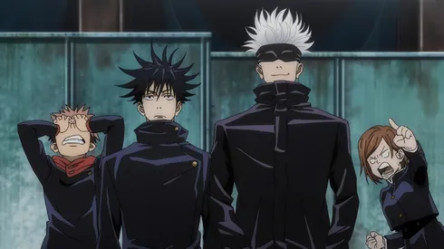 El equipo de Satoru Gojo en pleno, para Jujutsu Kaisen, Temporada 1.