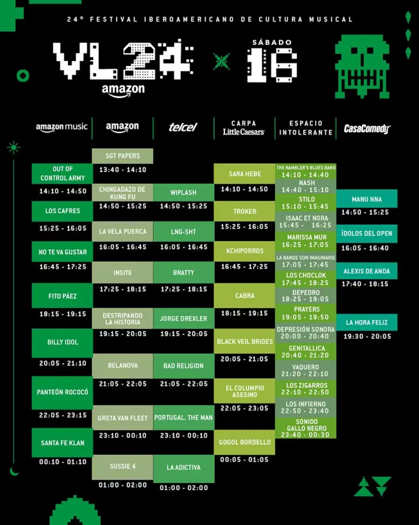Vive Latino México 2024 día 1: cartel y artistas confirmados.