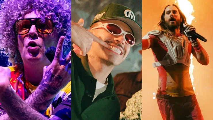 Limp Bizkit, Feid y 30 Seconds to Mars, tres de los artistas que llegan a Lollapalooza Chile 2024.