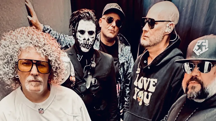 Los integrantes de Limp Bizkit, una de las bandas cabezas de cartel de Lollapalooza Chile 2024.