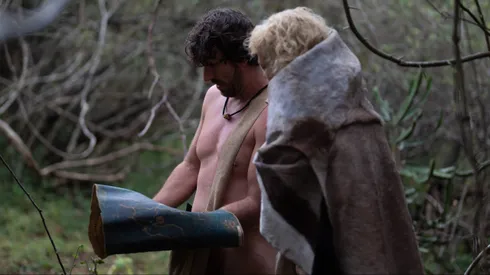 Stacey and Jeff making a plan.