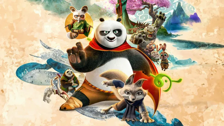 Los personajes principales de Kung Fu Panda 4, lo nuevo de Dreamworks.