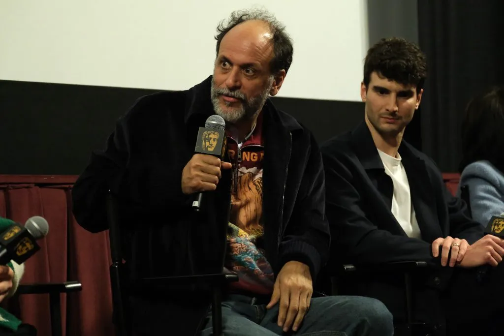Luca Guadagnino en el mismo evento organizado por los BAFTA en Los Ángeles también compartió sus impresiones sobre su obra. Imagen: Getty Images.