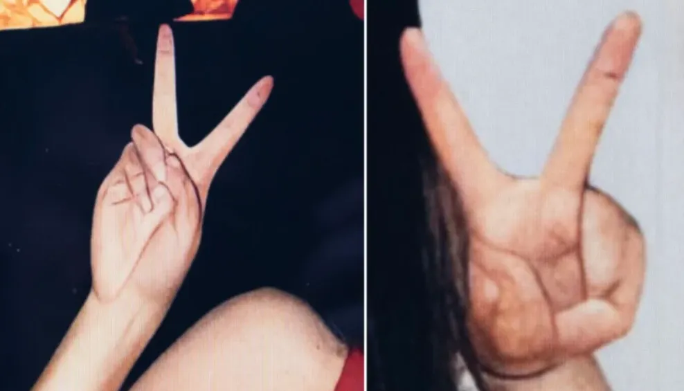 PetaPixel pone la señal de alarma en la forma de las manos de Jennifer. Imagen: PetaPixel.