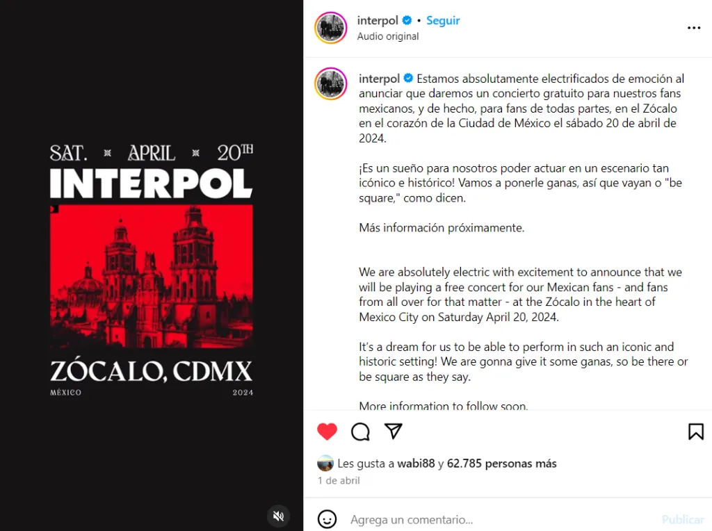 Imagen: @interpol.