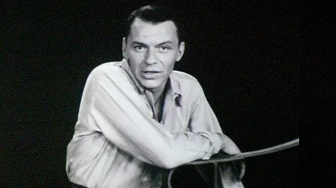 NEW YORK - OCTOBER 14: The image of singer Frank Sinatra appears on 40 foot high movable panels and screens during rehearsals for the "Sinatra: His Voice. His World. His Way" gala opening night October 14, 2003 in New York City. "Sinatra: His Voice. His World. His Way" is the first officially licensed and sanctioned, live theatrical stage production bringing Frank Sinatra back to Radio City Music Hall and is presented by Cablevision"s Radio City Entertainment, Sinatra Enterprises and founding sponsors, American Express. (Photo by Evan Agostini/Getty Images)