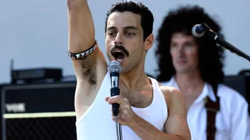 Rami Malek como Freddy Mercury en Bohemian Rhapsody.