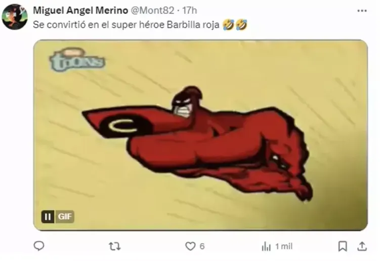 Usuarios de redes sociales hicieron todo tipo de memes sobre Pedro Fernádez, como por ejemplo el que está sobre estas líneas. Imagen: X.