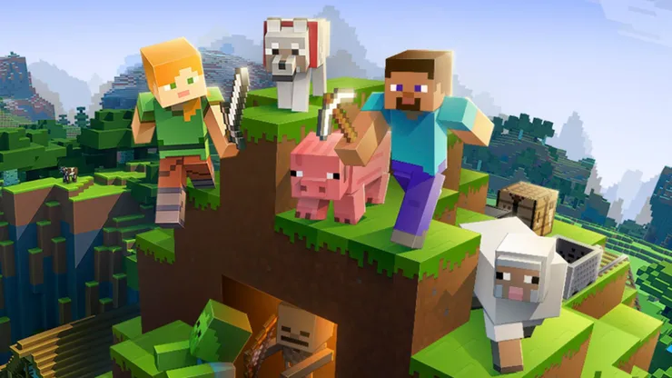 La primera imagen de Minecraft.