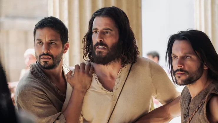 Una de las escenas de la popular serie religiosa The Chosen, con Jonathan Roumie como protagonista.