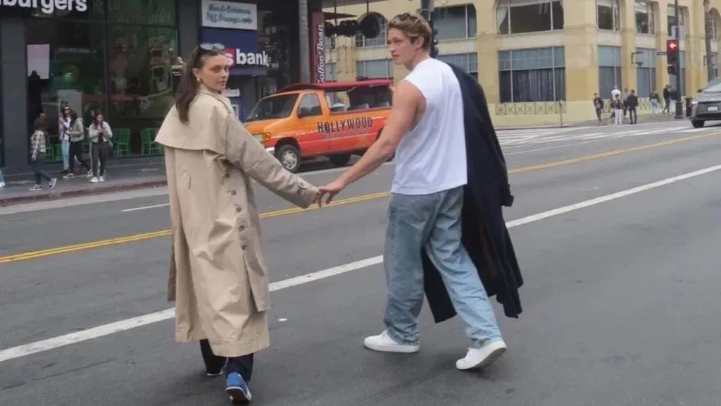 Harriet Herbig-Matten y Damian Hardung en Los Angeles. (Instagram @damianhardung).