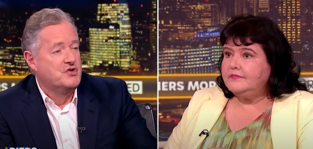 La entrevista se dio en el programa del conductor británico llamado Piers Morgan Uncensored. Imagen: @PiersMorganUncensored.