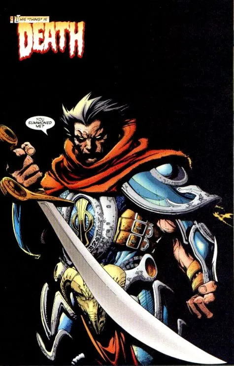 Así es como lucía Logan cuando se volvió uno de los jinetes de Apocalipsis. Imagen: Comic Vine.