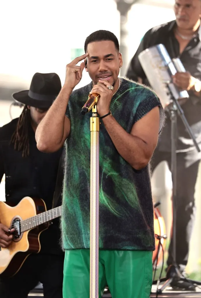 NEW YORK, NEW YORK – JULY 22: Romeo Santos performs On NBC’s “Today” at Rockefeller Plaza on July 22, 2022 in New York City. (Photo by Jamie McCarthy/Getty Images)