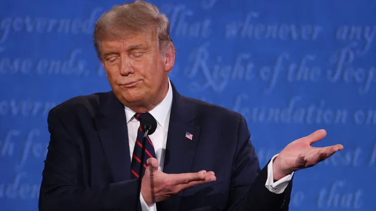 Donald Trump y Joe Biden ya han tenido debates presidenciales, como este de septiembre del 2020 en Cleveland, Ohio.