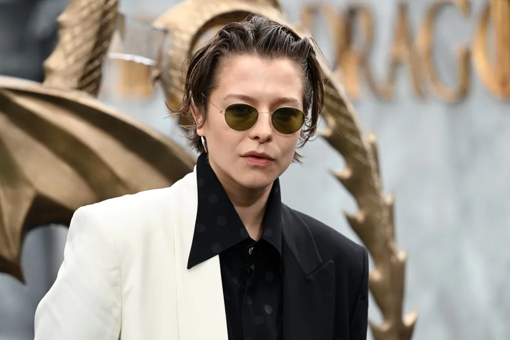 Emma D’Arcy asiste al estreno en el Reino Unido de la segunda temporada de House Of The Dragon, en el Odeon Luxe Leicester Square el 10 de junio de 2024 en Londres, Inglaterra. Imagen: Getty Images.
