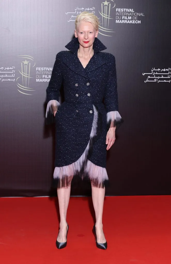 Tilda Swinton es la voz de Ambrosius, el pulpo que es la pareja de The Deep. Imagen: Getty Images.