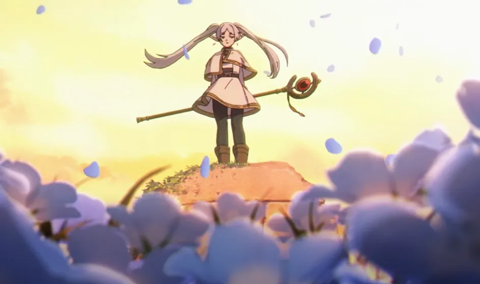 Frieren es la maga elfa que protagoniza una historia llena de emotividad y acción. Imagen: Crunchyroll.