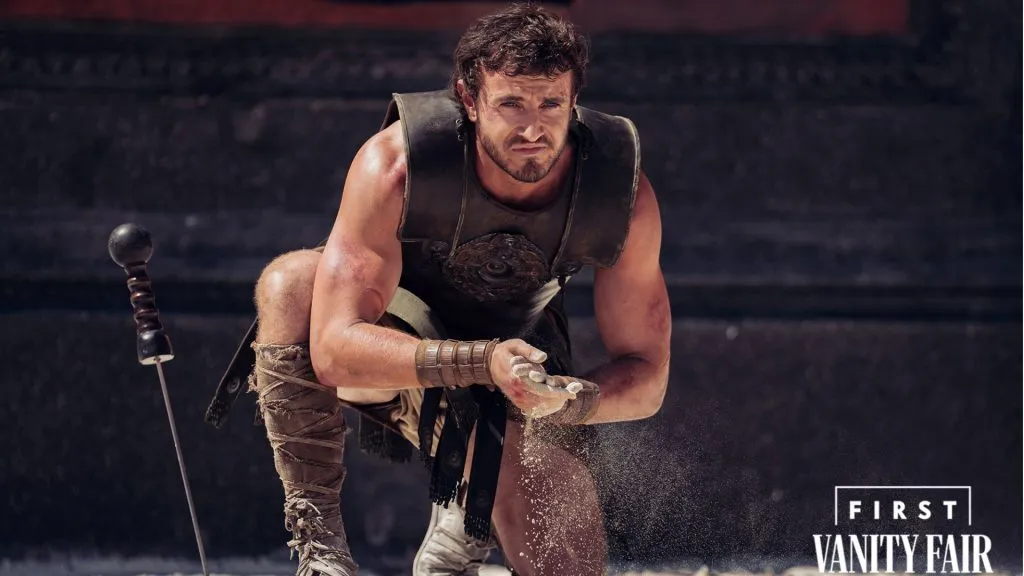 Paul Mescal es Lucius en Gladiador 2. (Source: Vanity Fair)