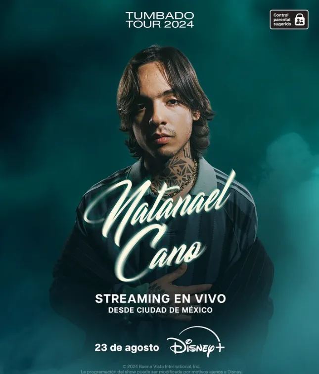 Resta ver si sus problemas legales harán que Disney+ decida seguir adelante con la transmisión del concierto de Natanael Cano. Imagen: @disneyplusla.