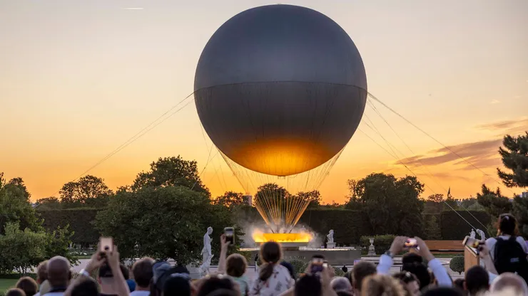 El Globo de las Tullerías, el pebetero de París 2024 fue una de las mayores atracciones turísticas en la justa olímpica.