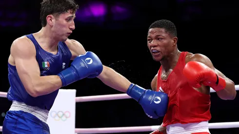 Marco Verde, a la derecha de la imagen, va por el pase a la gran final de Box en París 2024.