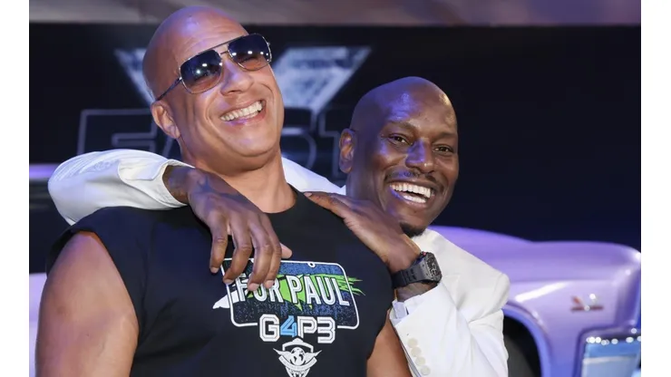 Vin Diesel junto a Tyrese Gibson.