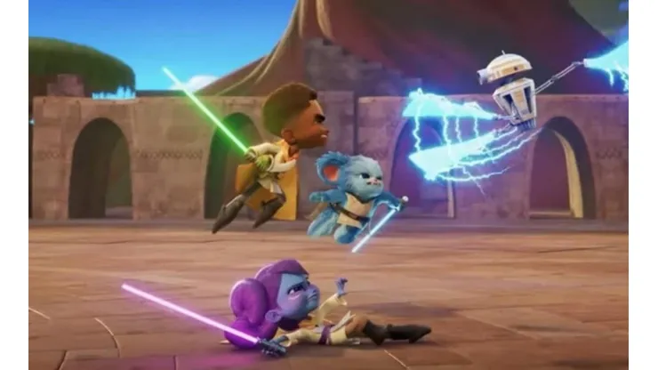 Los jóvenes Jedi en acción