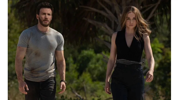 Chris Evans y Ana de Armas.