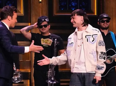 Peso Pluma: así fue su presentación en el show de Jimmy Fallon