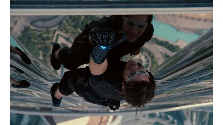 Tom Cruise como Ethan Hunt en Misión Imposible.
