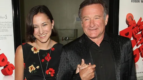 Robin Williams junto a su hija.