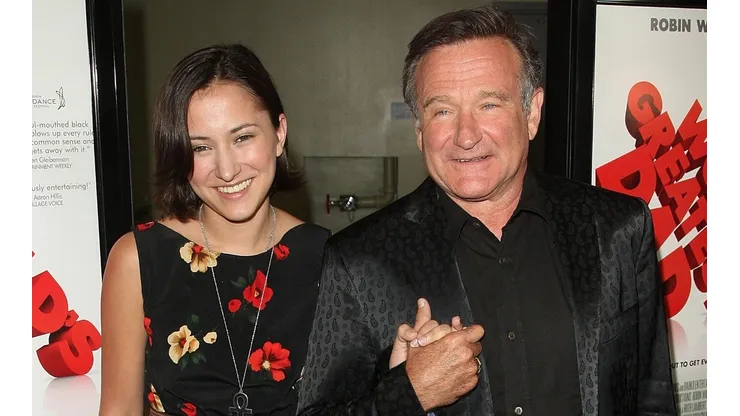 Robin Williams junto a su hija.