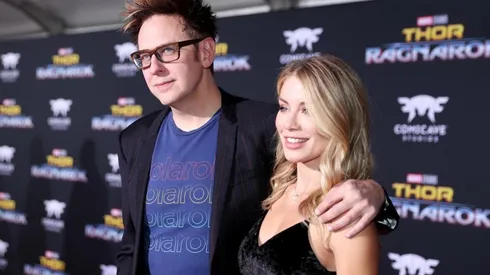 James Gunn y Jennifer Holland