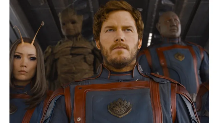 Chris Pratt protagoniza Guardianes de la Galaxia Vol. 3.