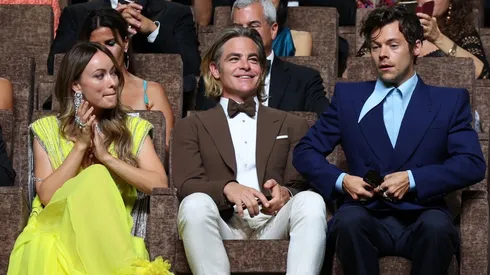 Olivia Wilde, Chris Pine y Harry Styles en Venecia.