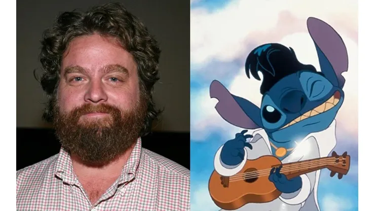 Zach Galifianakis y Stitch