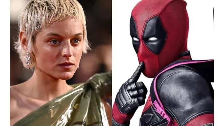 Emma Corrin y Deadpool