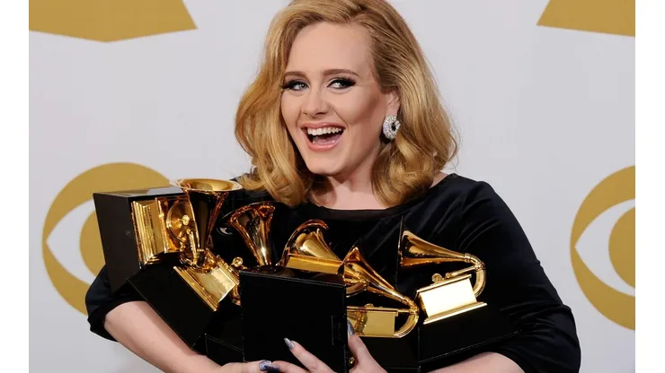 Adele en los Premios Grammy 2012.