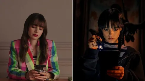 Lily Collins y Jenna Ortega