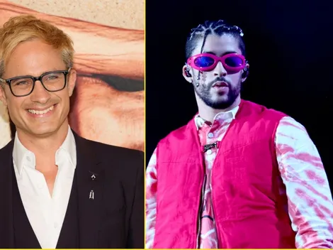 Filtran foto del apasionado beso entre Bad Bunny y Gael García