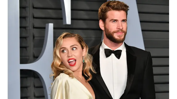 Miley Cyrus y Liam Hemsworth en 2018.