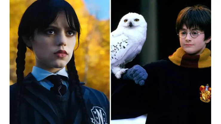 Las similitudes entre Merlina y Harry Potter.