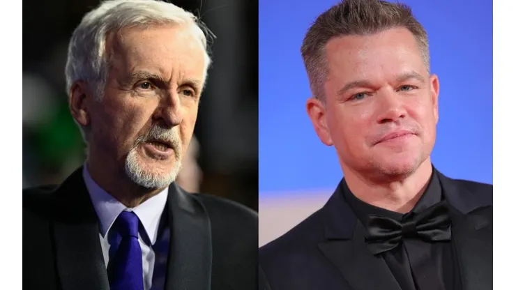 James Cameron y Matt Damon