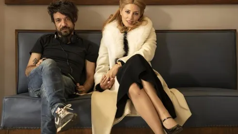 Bárbara Lennie y el director de la película