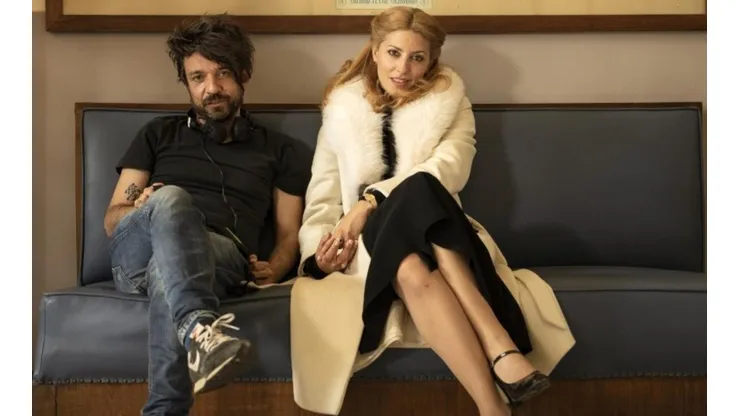 Bárbara Lennie y el director de la película